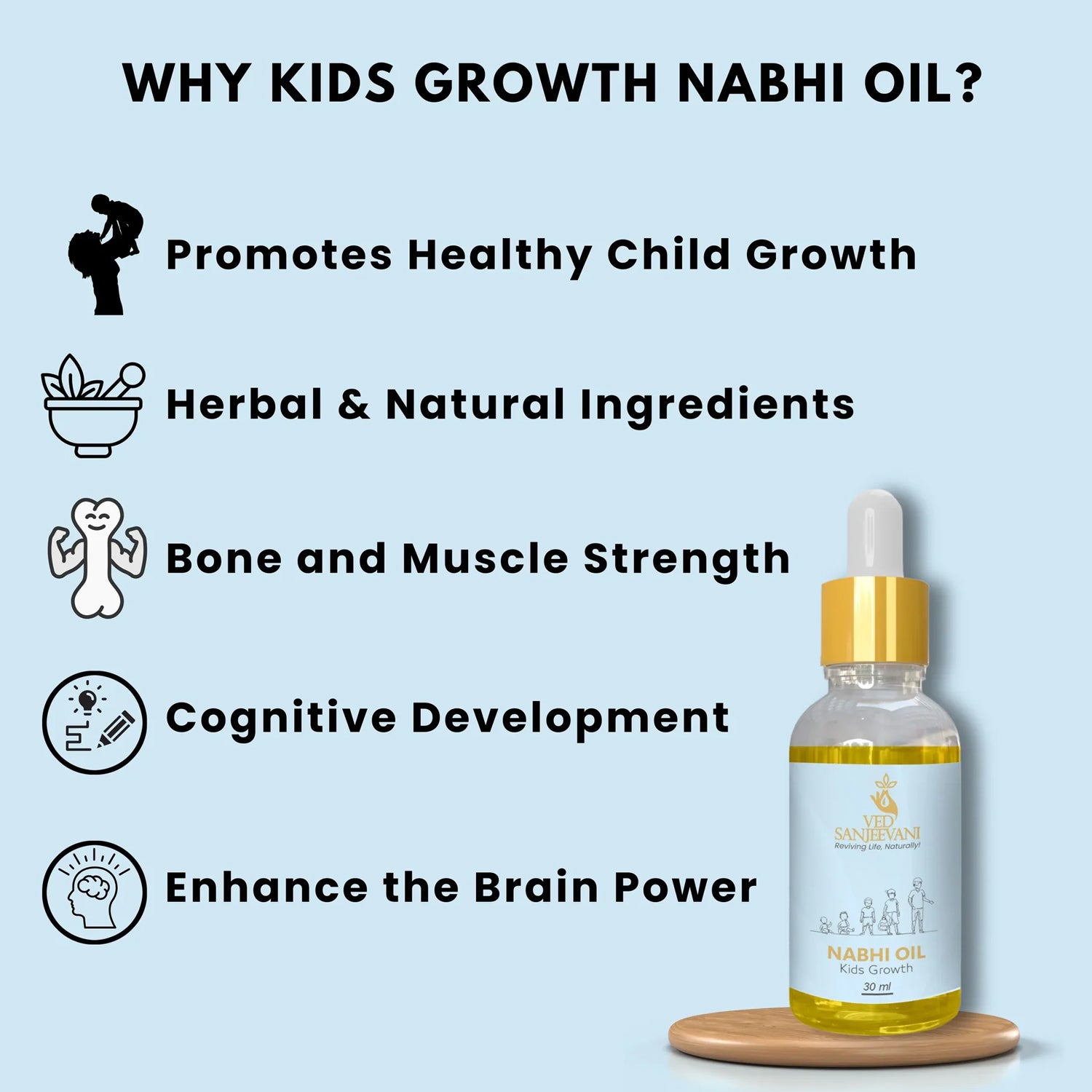 Ved Sanjeevani Nabhi Oil For Kids Growth (30ml  1 Pc) Ved Sanjeevani Nabhi Oil For Kids Growth (30ml  1 Pc)